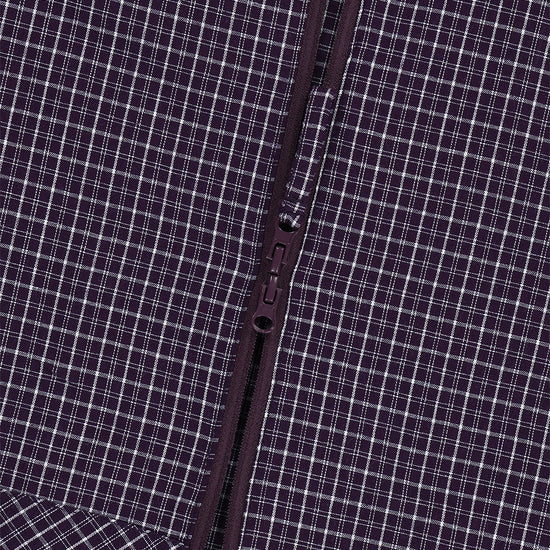 Mahagrid Check Windbreaker in Purple