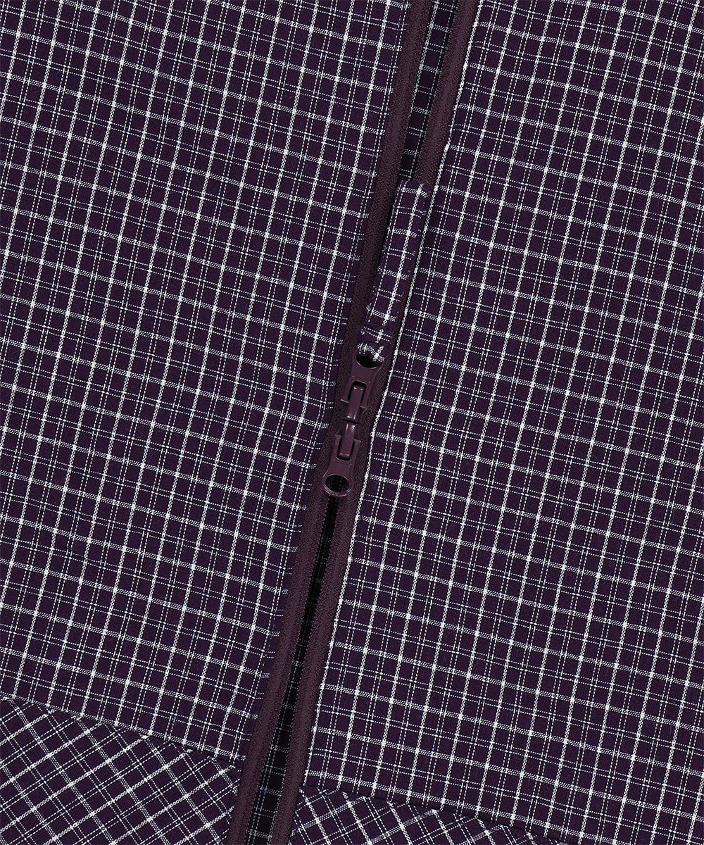 Mahagrid Check Windbreaker in Purple