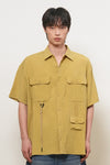 General Idea MAN Pocket Wrinkle Half Shirt
