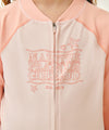 Marithé François Girbaud Kids Zip-Up Rashguard & Skirt Set-Up Pink