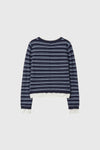 General Idea WOMAN Stripe Layered Pullover