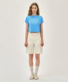 Marithé François Girbaud W FRENCH GRAPHIC CROP TEE