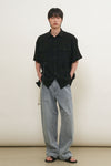 General Idea MAN Pocket Wrinkle Half Shirt
