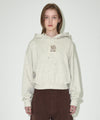 Mahagrid MGD SERIF LOGO CROP HOODIE