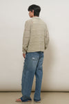 General Idea UNISEX Crochet Collar Knit Cardigan