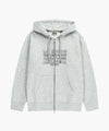 Marithé François Girbaud CLASSIC LOGO APPLIQUE HOODIE ZIPUP light heather gray