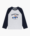 Marithé François Girbaud Kids Bear Raglan Long Sleeve Tee