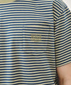 Marithé François Girbaud [6/19 예약발송] SMALL CLASSIC LOGO STRIPE RINGER TEE light green