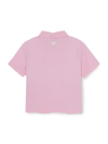 MLB Women's Basic Slim Fit Crop Open Collar Polo T-Shirts