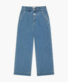 Marithé François Girbaud W Low-Waist Tuck Wide Denim Pants
