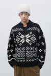 General Idea UNISEX High Neck Nordic Zip-Up Cardigan
