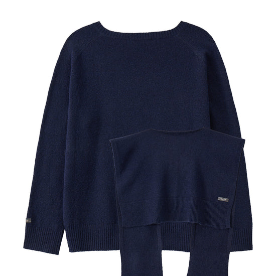 Bitter Cells [SET] Essential V Neck Knit & Shawl