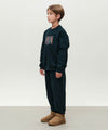 Marithé François Girbaud Kids Doodle Classic Logo Sweat Pants (Brushed) Dark Green