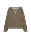 AEAE Hooded Henley Neck Tee
