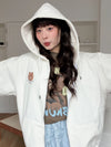 ADLV Basic Logo with Line Friends Zip-Up Hoodie