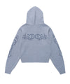 Cavish Women's Butterfly Knit Zip Up Hoodie