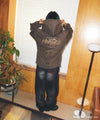 Mahagrid Slash Logo Pigment Zip Up Hoodie
