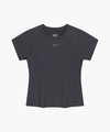 Marithé François Girbaud Marithé SPORT W ATHLEISURE SLIM CROP TEE charcoal