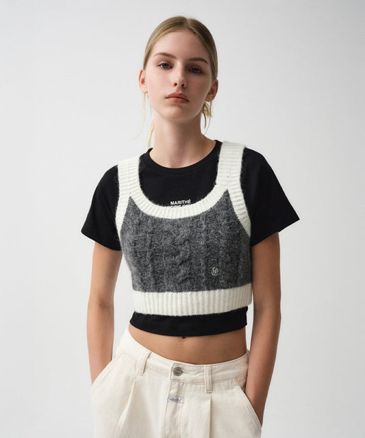 Marithé François Girbaud W Logo Bustier