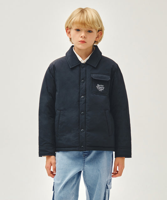 Marithé François Girbaud Kids Lettering Logo Padded Jacket