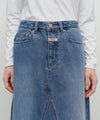 Marithé François Girbaud W A-Line Denim Midi Skirt