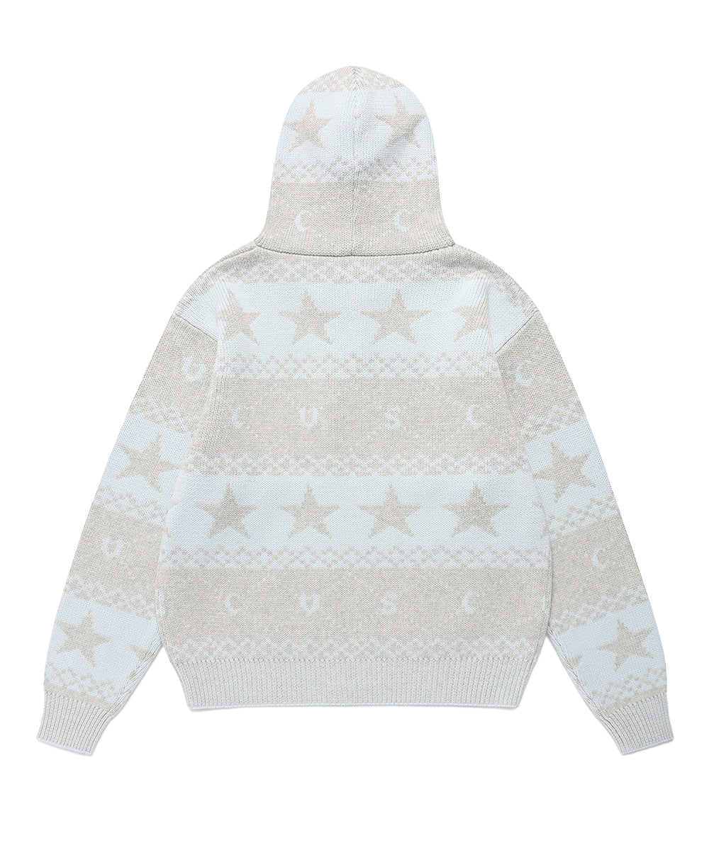 Cavish Nordic Knit Zip Up Hoodie