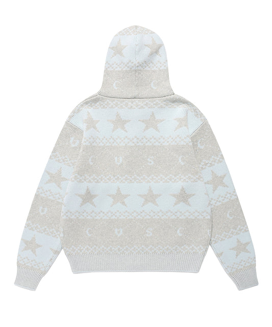 Cavish Nordic Knit Zip Up Hoodie