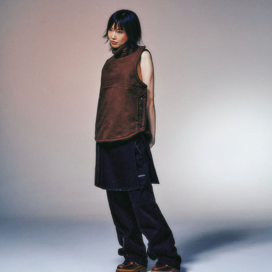 Nice Ghost Club Fleece Bulletproof Vest [Brown]