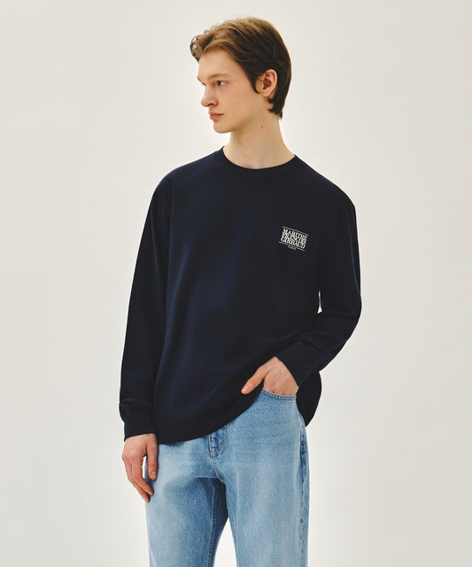 Marithé François Girbaud BACK CLASSIC LOGO LONG SLEEVE TEE