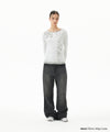 Mahagrid Washed Dart Denim Pant [Black]