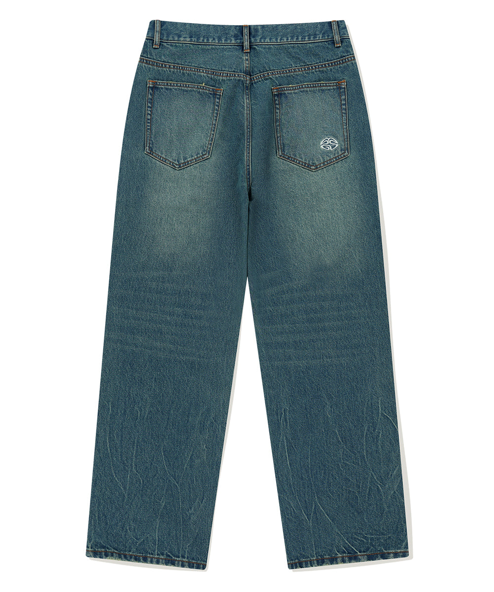 Mahagrid Mud Washing Denim Pant