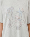 Marithé François Girbaud W UNICORN GRAPHIC OVERSIZED TEE