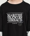 Marithé François Girbaud Kids Oversized Layered Long Sleeve Black
