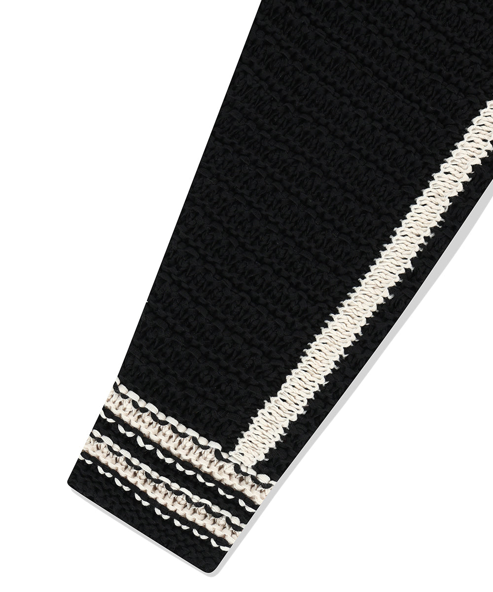 Mahagrid TRACK KNIT ZIP-UP