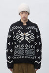 General Idea UNISEX High Neck Nordic Zip-Up Cardigan