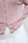 General Idea WOMAN Boucle Punching Ruffle Cardigan