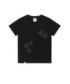 Cavish COZY STAR APPLIQUE SS TEE [BLACK]