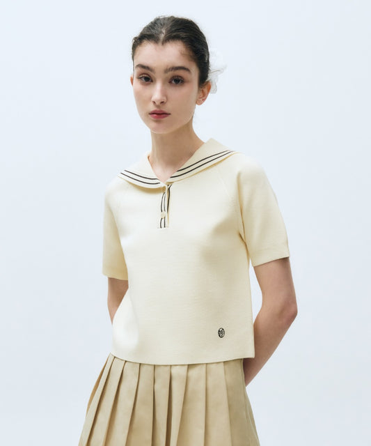 Marithé François Girbaud W MARINE SAILOR HALF KNIT