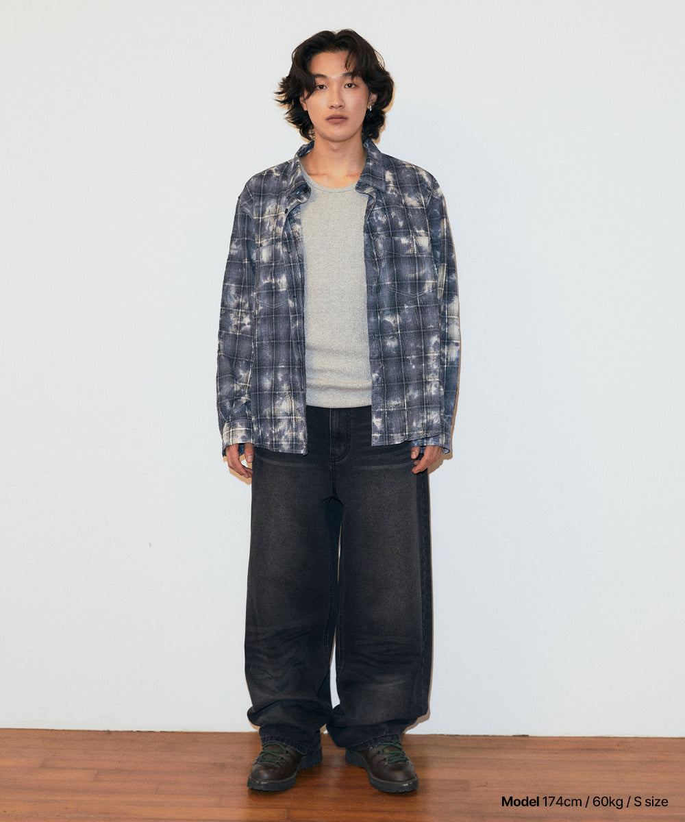 Mahagrid Overdyed Check Shirt