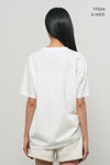 General Idea WOMAN Food Market Artwork Short Sleeve T-Shirt [OLIVE]