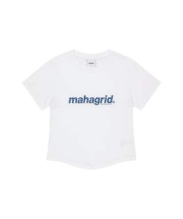 Mahagrid Dot Basic Logo Round Crop Tee