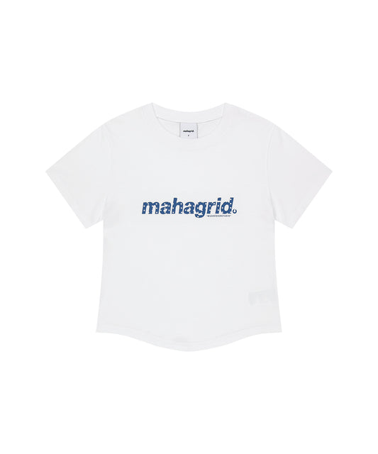Mahagrid Dot Basic Logo Round Crop Tee
