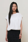 General Idea WOMAN Shirring Sleeveless T-Shirt Blouse