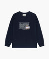 Marithé François Girbaud Kids Doodle Classic Logo Long Sleeve Tee White