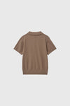 General Idea WOMAN Airy Essential Collar Half Knit