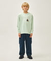 Marithé François Girbaud Kids Doodle Classic Logo Long Sleeve Tee White