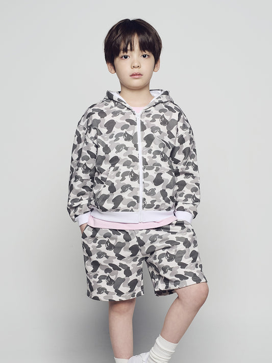 ADLV Kids AC Bear Allover Hoodie Zip Up
