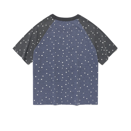 Cavish Cavish X LELBO Brown W Star Raglan Short Sleeve Tee