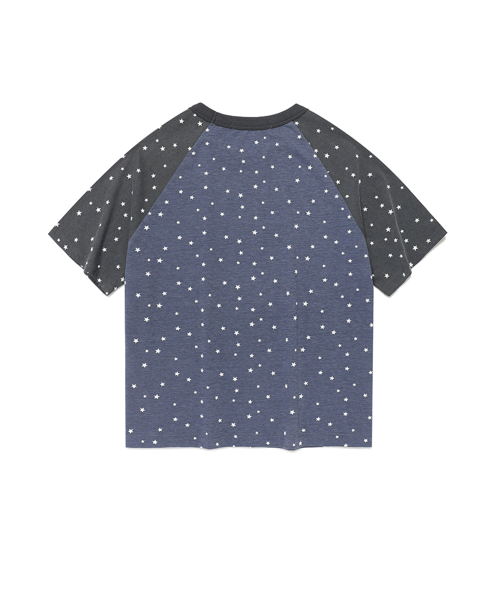 Cavish Cavish X LELBO Brown W Star Raglan Short Sleeve Tee