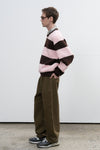 General Idea UNISEX Hachi Big Border Knit Pullover